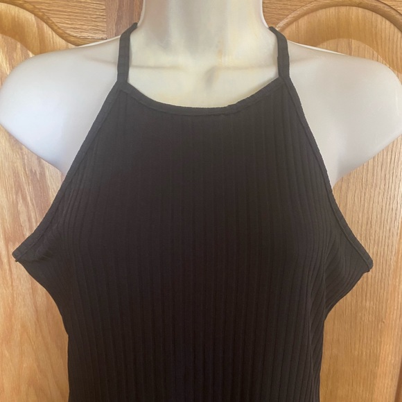 High neck tank top style dress, ribbed look, super stretchy, Sz. Xl, NWOT - Picture 2 of 5